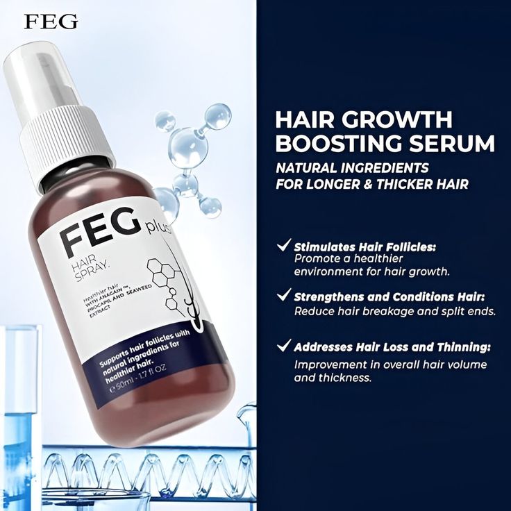 FEG Plus Hair Growth Spray – Fast & Natural Regrowth
