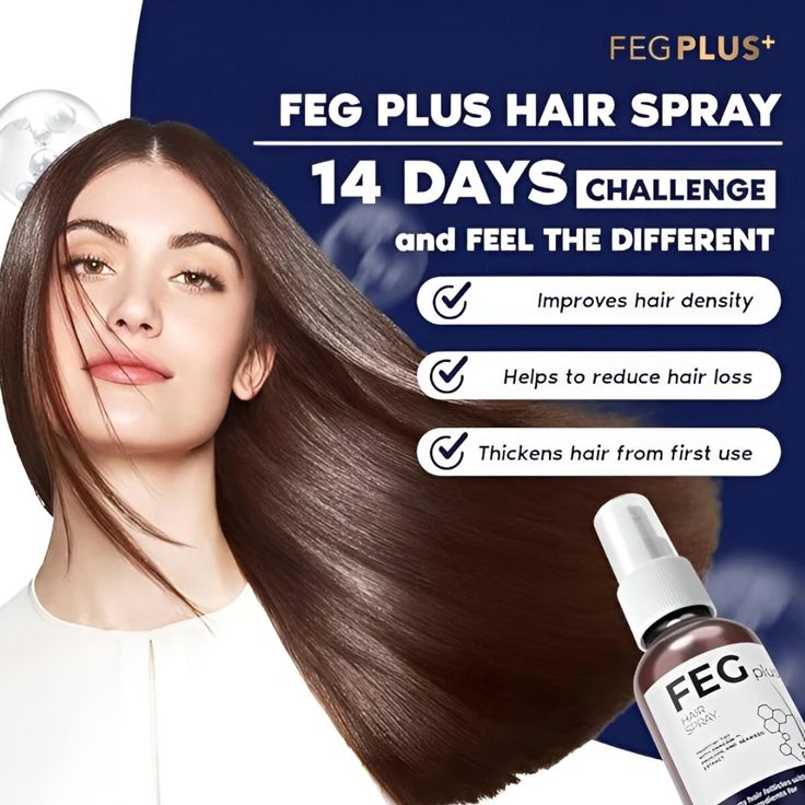 FEG Plus Hair Growth Spray – Fast & Natural Regrowth